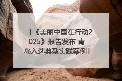 《美丽中国在行动2025》报告发布 青岛入选典型实践案例