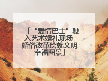 “爱情巴士”驶入艺术婚礼现场 婚俗改革绘就文明幸福图景