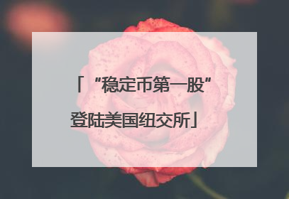 “稳定币第一股”登陆美国纽交所