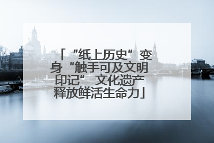 “纸上历史”变身“触手可及文明印记” 文化遗产释放鲜活生命力