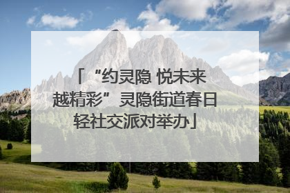 “约灵隐 悦未来 越精彩”灵隐街道春日轻社交派对举办