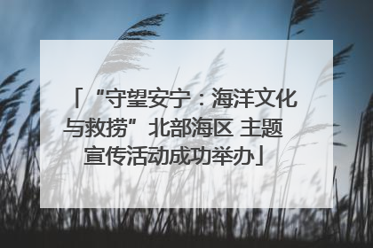 “守望安宁：海洋文化与救捞”北部海区 主题宣传活动成功举办