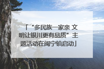 “多民族一家亲 文明让银川更有品质”主题活动在闽宁镇启动