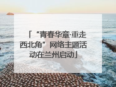 “青春华章·重走西北角”网络主题活动在兰州启动