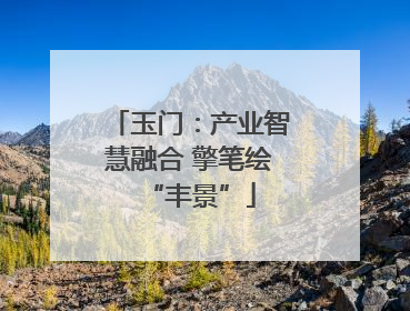 玉门：产业智慧融合 擎笔绘“丰景”