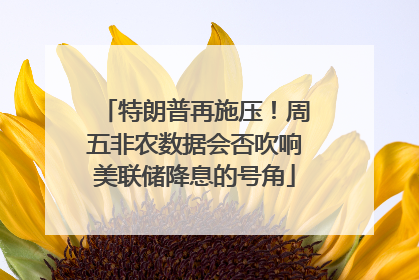特朗普再施压！周五非农数据会否吹响美联储降息的号角