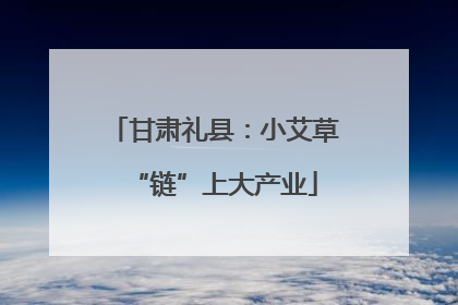 甘肃礼县：小艾草“链”上大产业