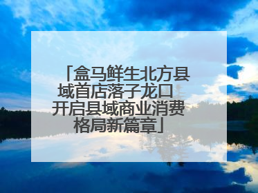 盒马鲜生北方县域首店落子龙口 开启县域商业消费格局新篇章