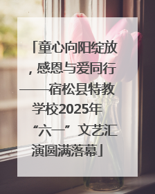 童心向阳绽放，感恩与爱同行——宿松县特教学校2025年“六一”文艺汇演圆满落幕