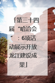 第三十四届“哈洽会”：6项活动展示开放龙江建设成果