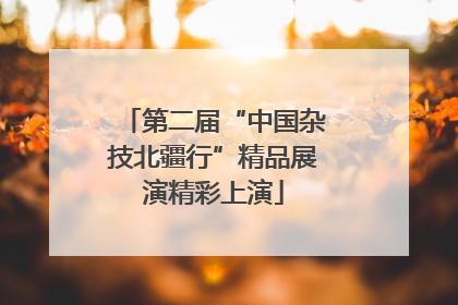 第二届“中国杂技北疆行”精品展演精彩上演