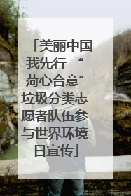 美丽中国我先行 “菏心合意”垃圾分类志愿者队伍参与世界环境日宣传