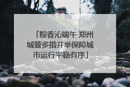 粽香沁端午 郑州城管多措并举保障城市运行平稳有序