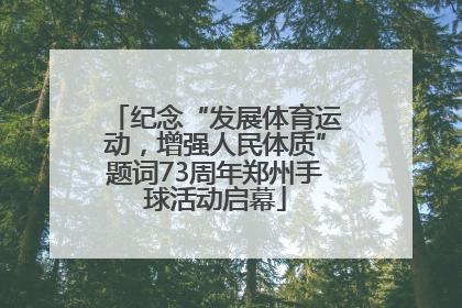纪念“发展体育运动，增强人民体质”题词73周年郑州手球活动启幕