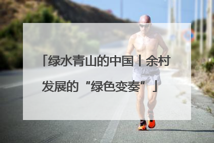 绿水青山的中国丨余村发展的“绿色变奏”