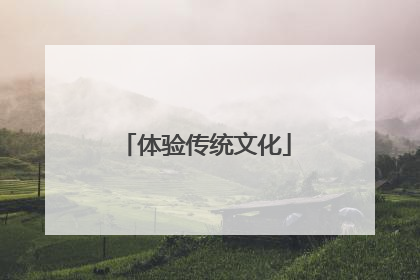 体验传统文化