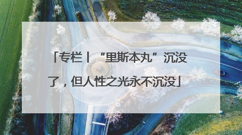 专栏丨“里斯本丸”沉没了，但人性之光永不沉没
