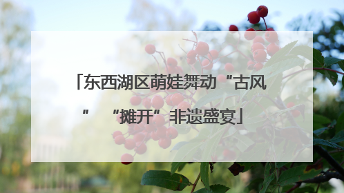 东西湖区萌娃舞动“古风” “摊开”非遗盛宴