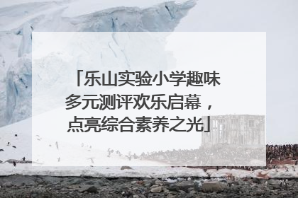 乐山实验小学趣味多元测评欢乐启幕，点亮综合素养之光