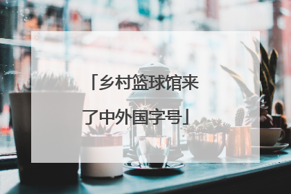 乡村篮球馆来了中外国字号