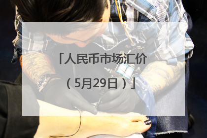 人民币市场汇价（5月29日）