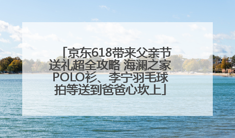 京东618带来父亲节送礼超全攻略 海澜之家POLO衫、李宁羽毛球拍等送到爸爸心坎上