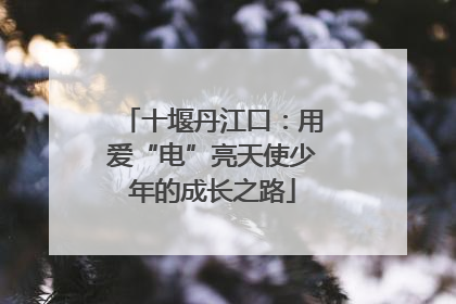 十堰丹江口：用爱“电”亮天使少年的成长之路
