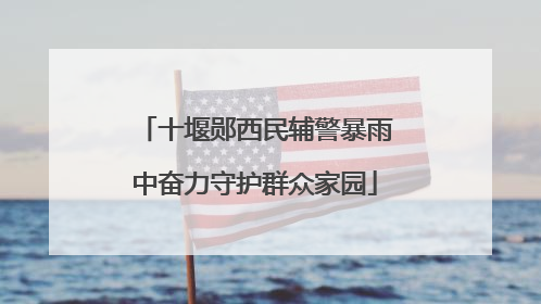 十堰郧西民辅警暴雨中奋力守护群众家园