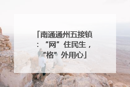 南通通州五接镇：“网”住民生，“格”外用心