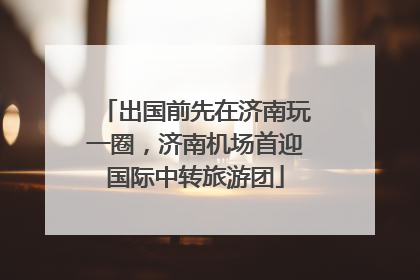 出国前先在济南玩一圈，济南机场首迎国际中转旅游团