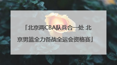 北京两CBA队兵合一处 北京男篮全力备战全运会资格赛