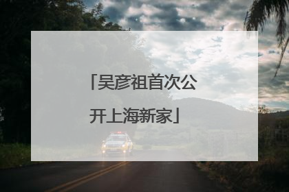 吴彦祖首次公开上海新家