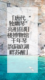 唐代“独幽琴”亮相岳阳楼博物馆 千年琴韵洞庭湖畔苏醒