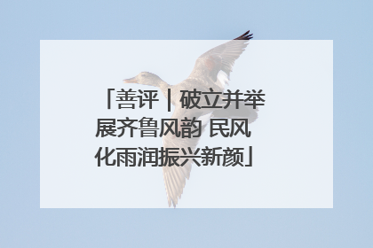 善评｜破立并举展齐鲁风韵 民风化雨润振兴新颜