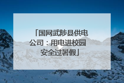 国网武陟县供电公司：用电进校园  安全过暑假