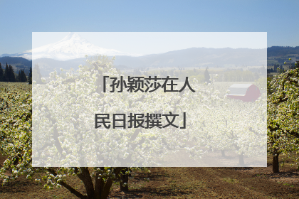 孙颖莎在人民日报撰文