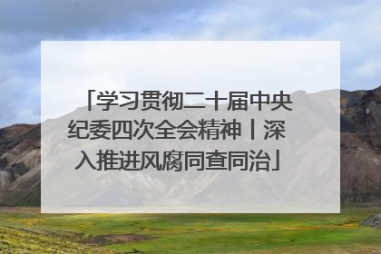 学习贯彻二十届中央纪委四次全会精神丨深入推进风腐同查同治