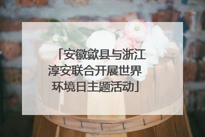 安徽歙县与浙江淳安联合开展世界环境日主题活动