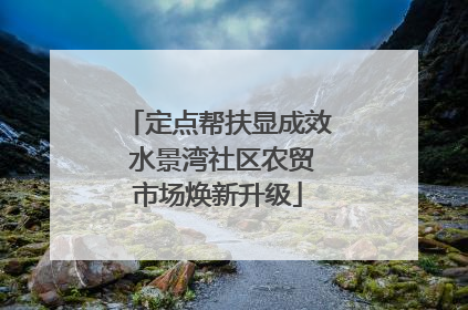 定点帮扶显成效 水景湾社区农贸市场焕新升级