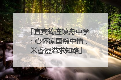 宜宾筠连镇舟中学：心怀家国粽中情，米香漫溢求知路
