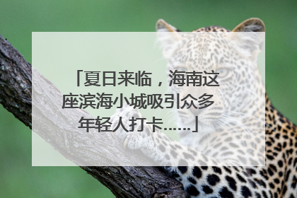 夏日来临，海南这座滨海小城吸引众多年轻人打卡……