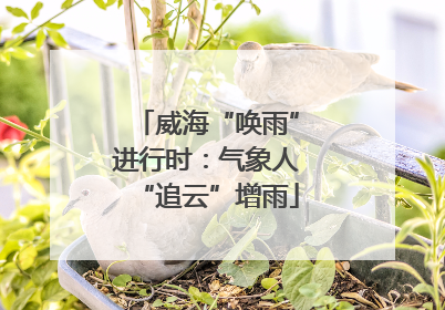 威海“唤雨”进行时：气象人“追云”增雨