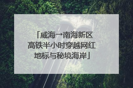 威海→南海新区 高铁半小时穿越网红地标与秘境海岸