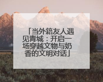 当外籍友人遇见青城：开启一场穿越文物与奶香的文明对话