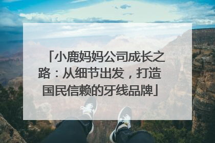 小鹿妈妈公司成长之路：从细节出发，打造国民信赖的牙线品牌