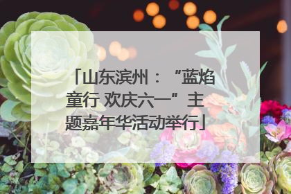 山东滨州：“蓝焰童行 欢庆六一”主题嘉年华活动举行