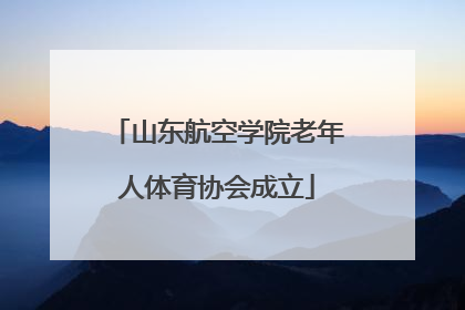 山东航空学院老年人体育协会成立