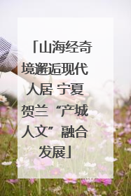 山海经奇境邂逅现代人居 宁夏贺兰“产城人文”融合发展