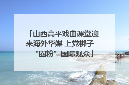山西高平戏曲课堂迎来海外华媒 上党梆子“圈粉”国际观众