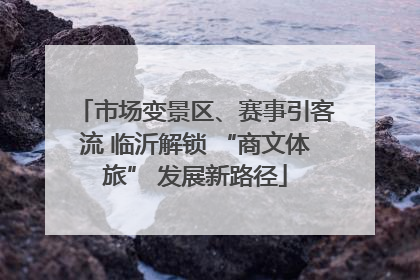 市场变景区、赛事引客流 临沂解锁 “商文体旅” 发展新路径